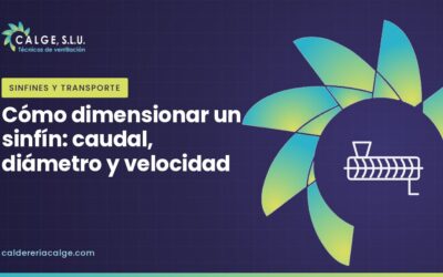 Cómo dimensionar un sinfín: caudal, diámetro y velocidad
