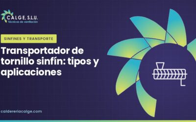 Transportador de tornillo sinfín: qué es, tipos y aplicaciones